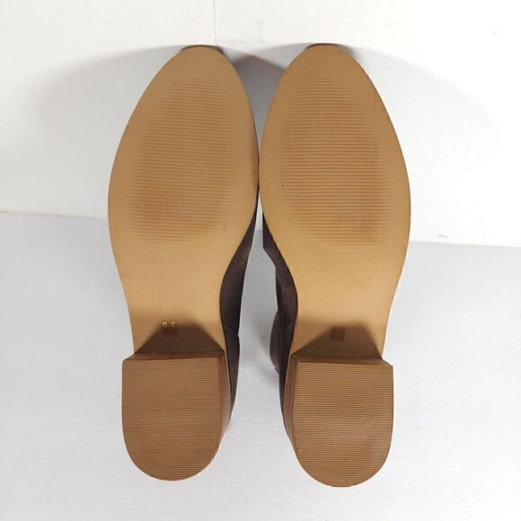 Steve Madden Women's 8,5M Legally Brown Suede Back Zip Ankle Booties Boots - Picture 11 of 12